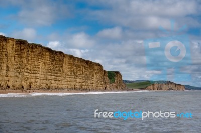 Jurassic Coastline At Lyme Regis Stock Photo