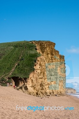 Jurassic Coastline At Lyme Regis Stock Photo