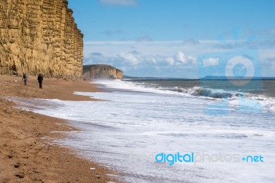 Jurassic Coastline At Lyme Regis Stock Photo