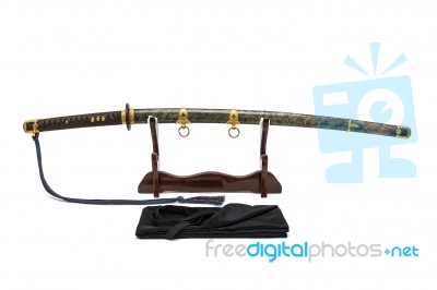 'kai Gunto' : Japanese Marine Sword From World War 2 Stock Photo