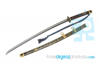 'kai Gunto' : Japanese Marine Sword From World War 2 Stock Photo