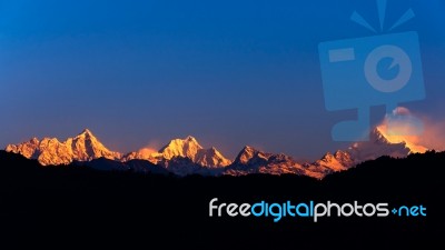 Kanchenjunga Stock Photo