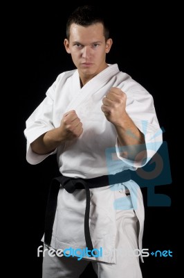 Karate Teacher Stock Photo