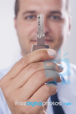 Key In Hand Stock Photo