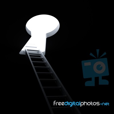 Keyhole And Ladder Stock Image