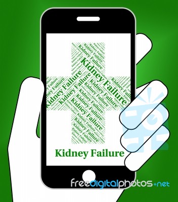 Kidney Failure Indicates Lack Of Success And Affliction Stock Image