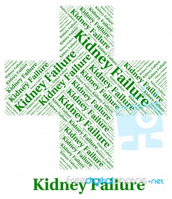 Kidney Failure Shows Lack Of Success And Affliction Stock Image