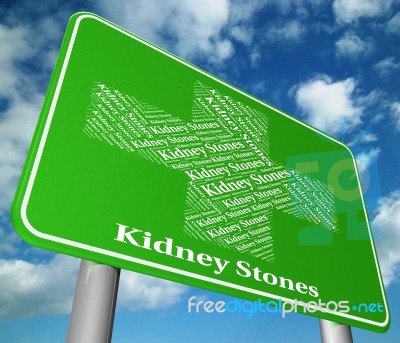 Kidney Stones Indicates Ill Health And Afflictions Stock Image