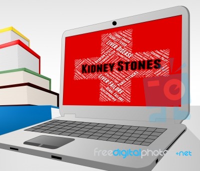 Kidney Stones Represents Ill Health And Advertisement Stock Image