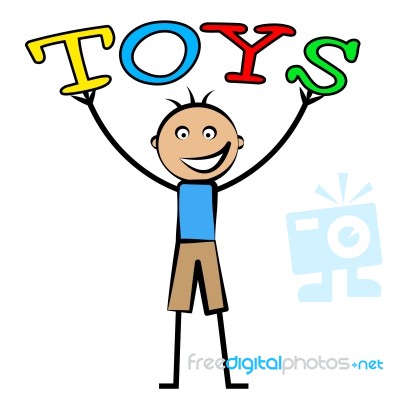 Kids Toys Shows Youths Youngster And Children's Stock Image