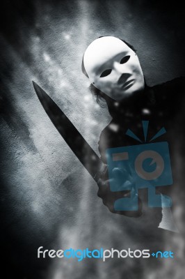 Killer Clown Stock Photo