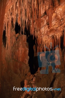 King Soloman Cave In Mole Creek, Tasmania Stock Photo