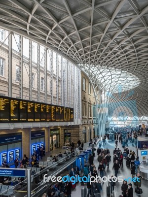 Kings Cross Underground Station Stock Photo