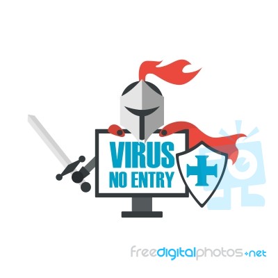 Knight Antivirus Stock Image
