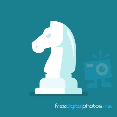 Knight Chess Figure Icon Stock Image