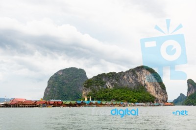 Koh Panyee Or Punyi Island, Thailand Stock Photo