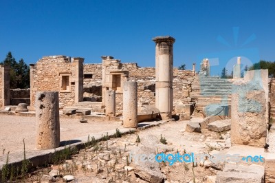 Kourion, Cyprus/greece - July 24 : Temple Of Apollo Hylates Near… Stock Photo