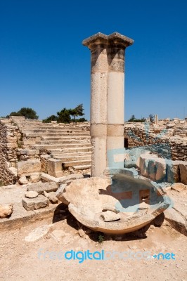 Kourion, Cyprus/greece - July 24 : Temple Of Apollo Near Kourion… Stock Photo