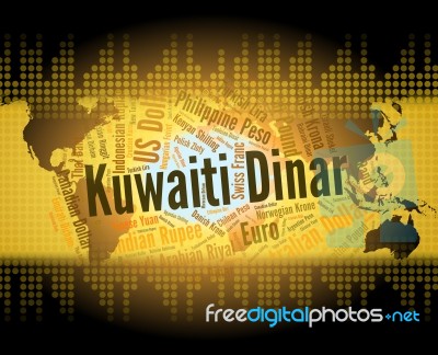 Kuwaiti Dinar Represents Forex Trading And Dinars Stock Image