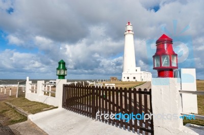 La Paloma Lighthouse Uruguay, 1874. Active. The Area Was Declare… Stock Photo