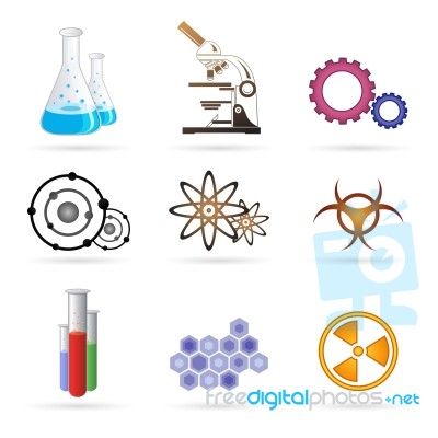 Lab Icons Stock Image