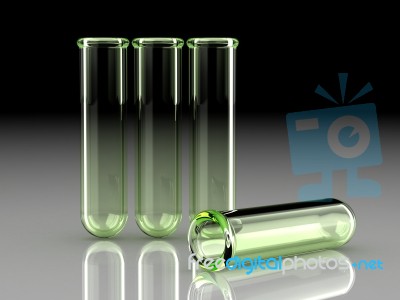 Laboratory Lab Tube (high Resolution 3d Image) Stock Image