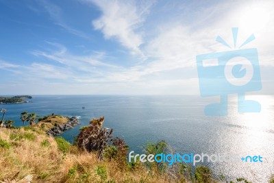 Laem Phromthep Scenic Point Stock Photo