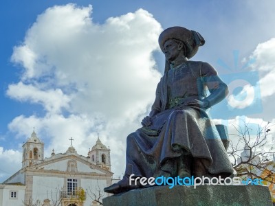 Lagos, Algarve/portugal - March 5 : Statue Of Henry The Navigato… Stock Photo