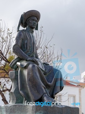 Lagos, Algarve/portugal - March 5 : Statue Of Henry The Navigato… Stock Photo