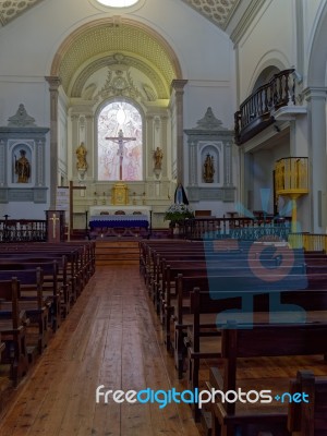 Lagos, Algarve/portugal - March 5 : View Of An Altar In St Marys… Stock Photo