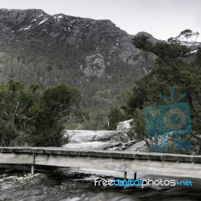 Lake Lilla In Cradle Mountain, Tasmania Stock Photo