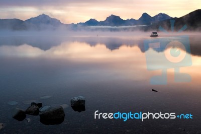 Lake Mcdonald Stock Photo