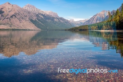 Lake Mcdonald Stock Photo
