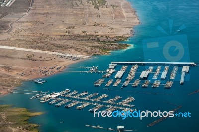 Lake Mead, Arizona/nevada - August 1 : View Of Lake Mead On The Stock Photo