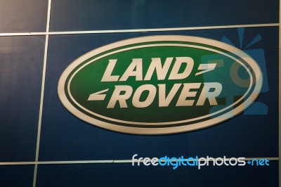 Land Rover Logo Stock Photo