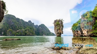 Landscape Khao Tapu Or James Bond Island Stock Photo