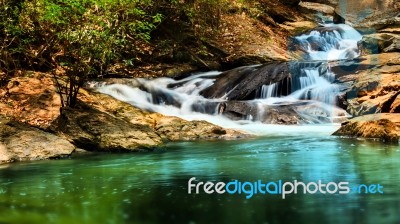 Landscape Local Waterfall Stock Photo