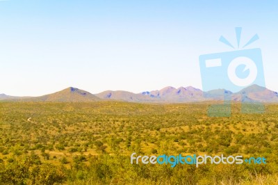 Landscape Near Windhoek In South Africa Stock Photo