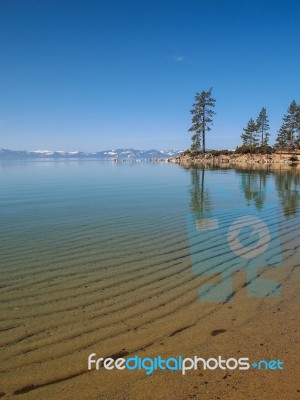 Landscape Of Lake Tahoe Stock Photo