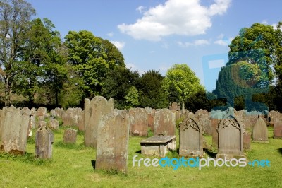 Lanercost Priory Graveyard Stock Photo