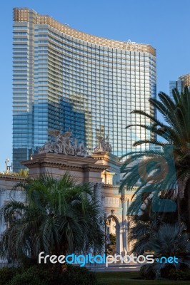 Las Vegas, Nevada/usa - August 1 ; Aria Hotel In Las Vegas Nevad… Stock Photo