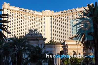Las Vegas, Nevada/usa - August 1 : Monte Carlo Hotel In Las Vega… Stock Photo