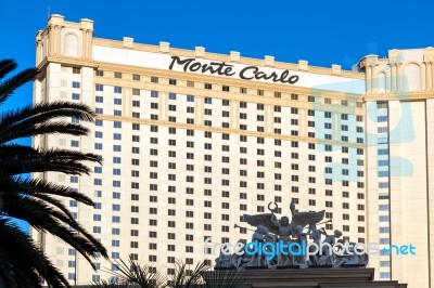 Las Vegas, Nevada/usa - August 1 : Monte Carlo Hotel In Las Vega… Stock Photo