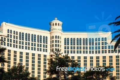 Las Vegas, Nevada/usa - August 1 : View  Of The Bellagio Hotel A… Stock Photo