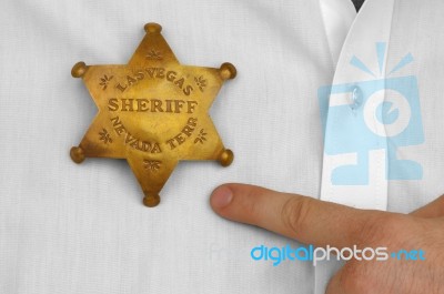 Las Vegas Sheriff Stock Photo