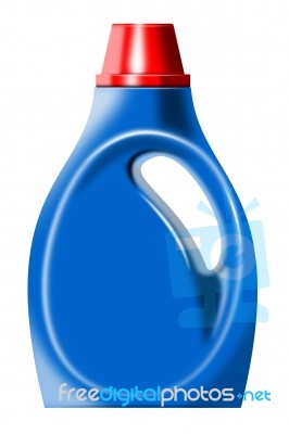Laundry Bottle Isolated Stock Image