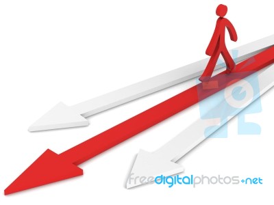 Leader. Concept. 3d Illustration Stock Image
