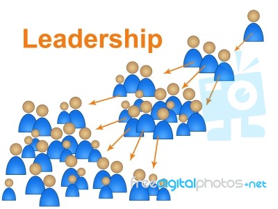 Leadership Leader Shows Manage Authority And Directorate Stock Image