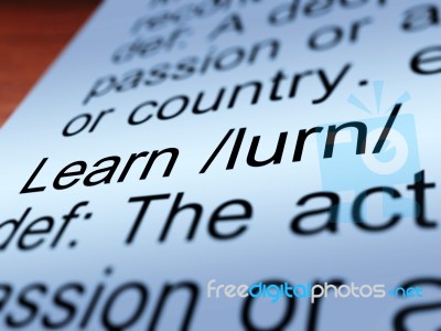 Learn Definition Stock Photo - Royalty Free Image ID 100107237