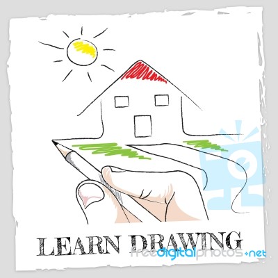 Learn Drawing Represents Develop Educated And Education Stock Image